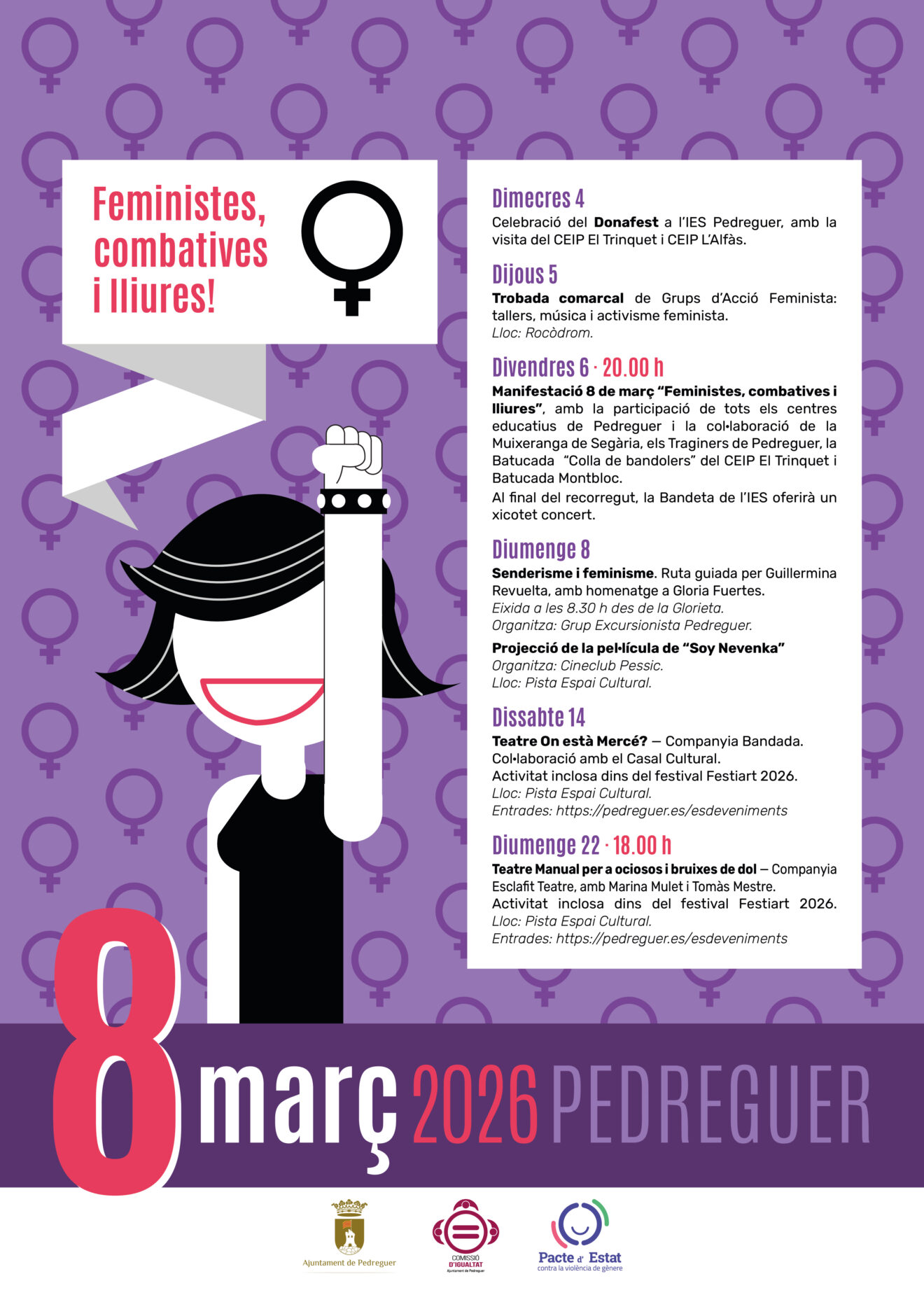 Programación Dia de la Dona Pedreguer