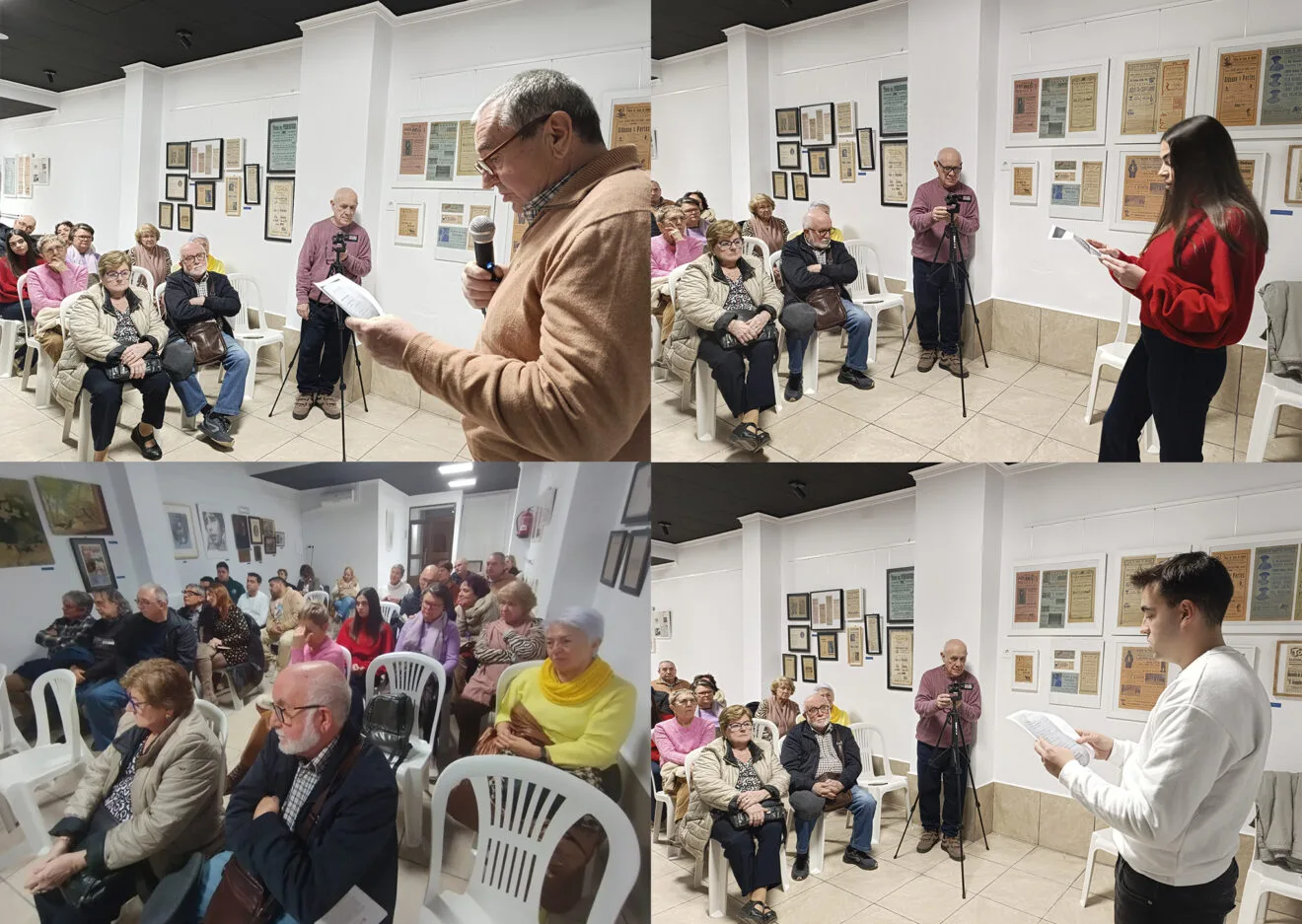 Recital de poemas de Carles Mulet en la sede de Associació Cultural Ocell de Ondara