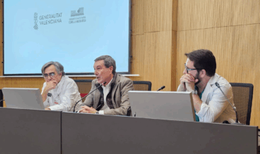 Vertreter des Gesundheitswesens bei der Präsentation des jährlichen Transplantationsberichts für die Region Valencia