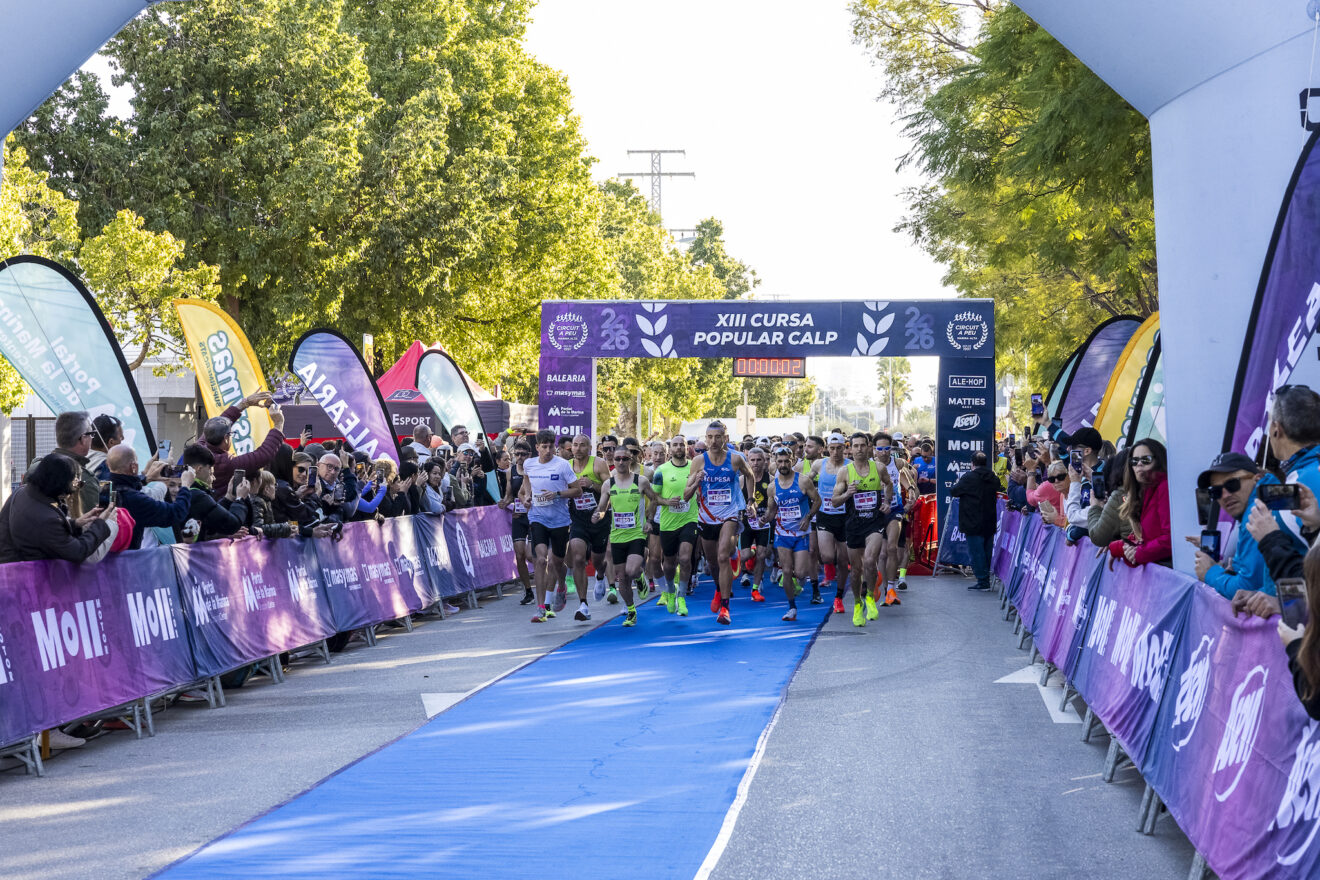 Salida multitudinaria de la XIII Cursa Popular de Calp