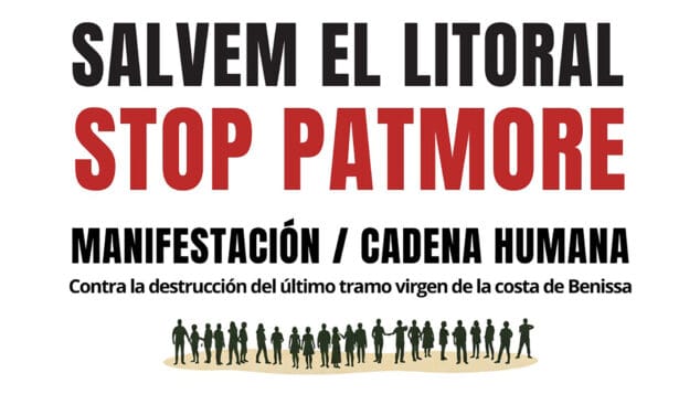 salvem el litoral convoca una cadena humana en benissa