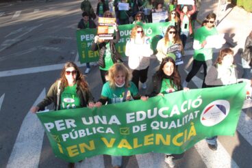 Manifestación por la educación pública en Dénia