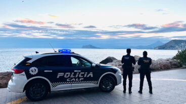 Agentes de la Policía Local de Calp (archivo)
