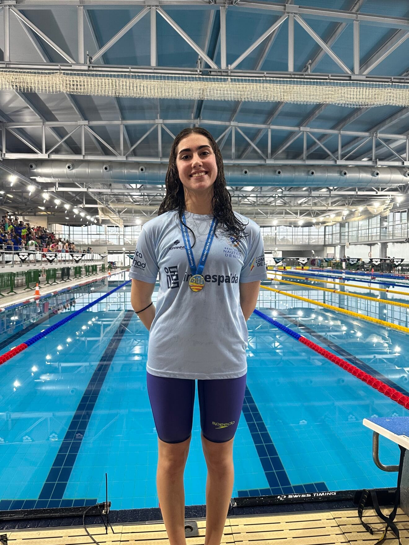 Alexandra Alapont, campeona autonómica de 50 libres con el Club Natació Dénia