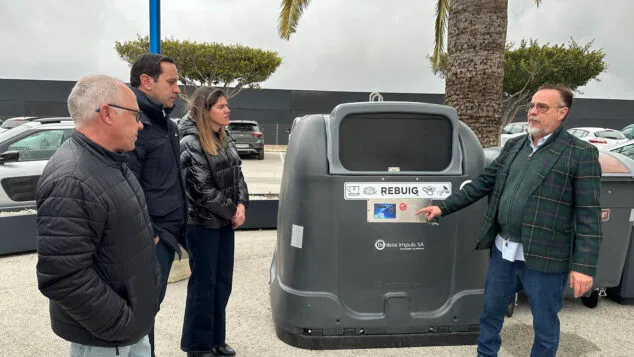 Imagen: Benissa recibe a los nuevos contenedores inteligentes para el resto y la orgánica