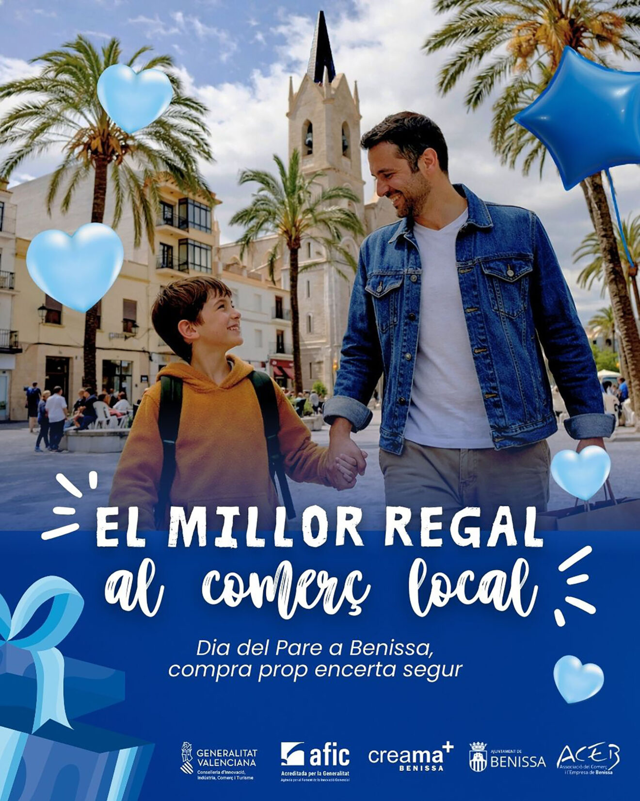 Campaña de comercio local por el Día del Padre en Benissa este 2026
