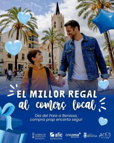 Campaña de comercio local por el Día del Padre en Benissa este 2026