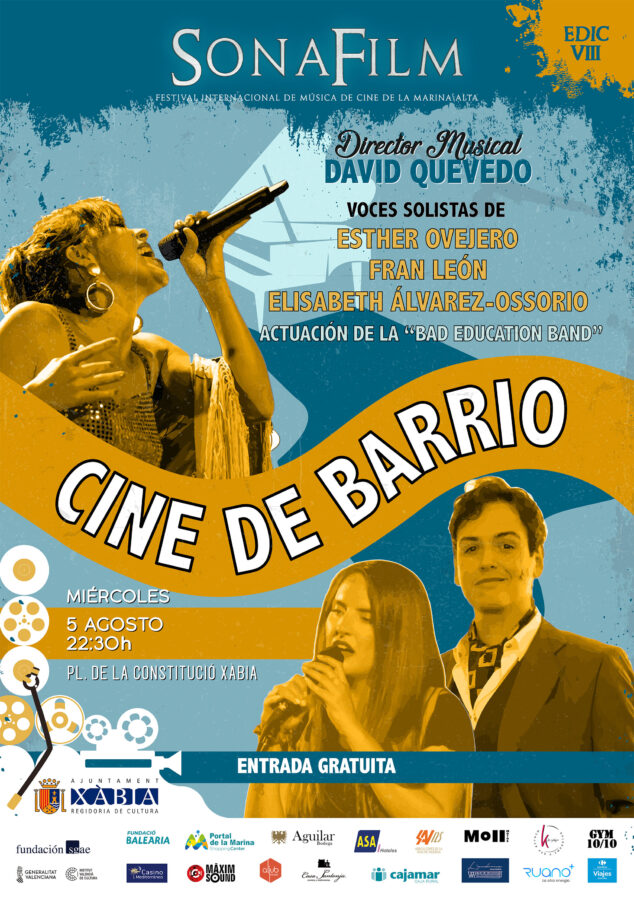 Imagen: Concierto del Sonafilm 8 'Cine de barrio', interpretado por la Bad Education Band