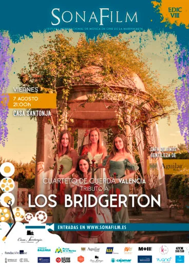 Concierto del Sonafilm 8 de Tributo a los Bridgerton, interpretado por el Cuarteto de Cuerda València