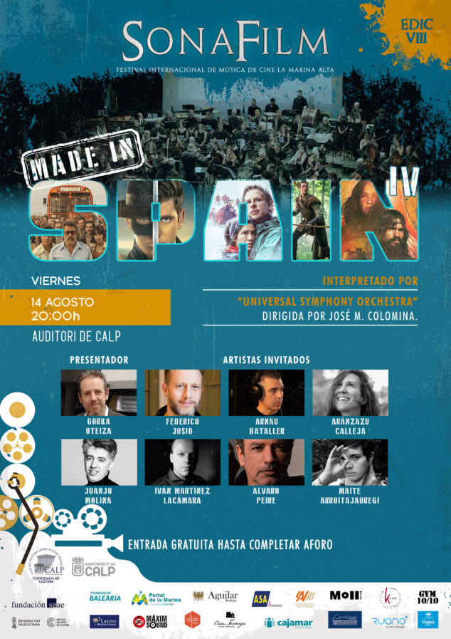 Imagen: Concierto del Sonafilm 8 Made in Spain IV, interpretado por la Universal Symphony Orchestra