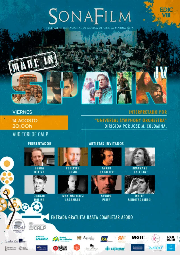 El festival SONAFILM 8 apuesta este 2026 por cine épico y compositores como Trevor Jones y Roque Baños 5 Imagen: Concierto del Sonafilm 8 Made in Spain IV, interpretado por la Universal Symphony Orchestra