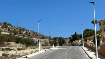 farolas en la partida canuta de calp