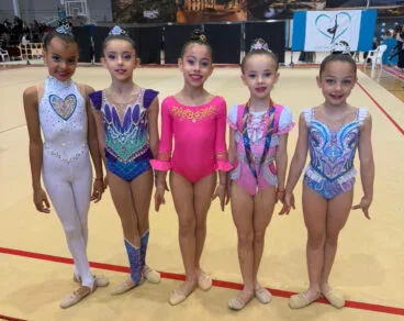 Gimnastas benjamines del CG Les Marines de Calpe