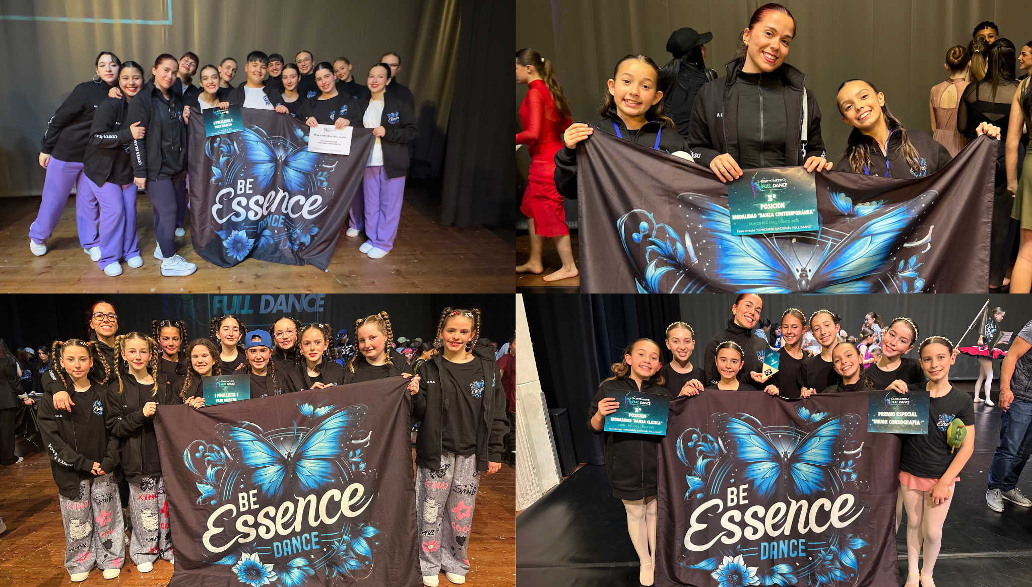 las bailarinas de calp y benitatxell que participaron en el campeonato full dance valencia celebrado en bunol