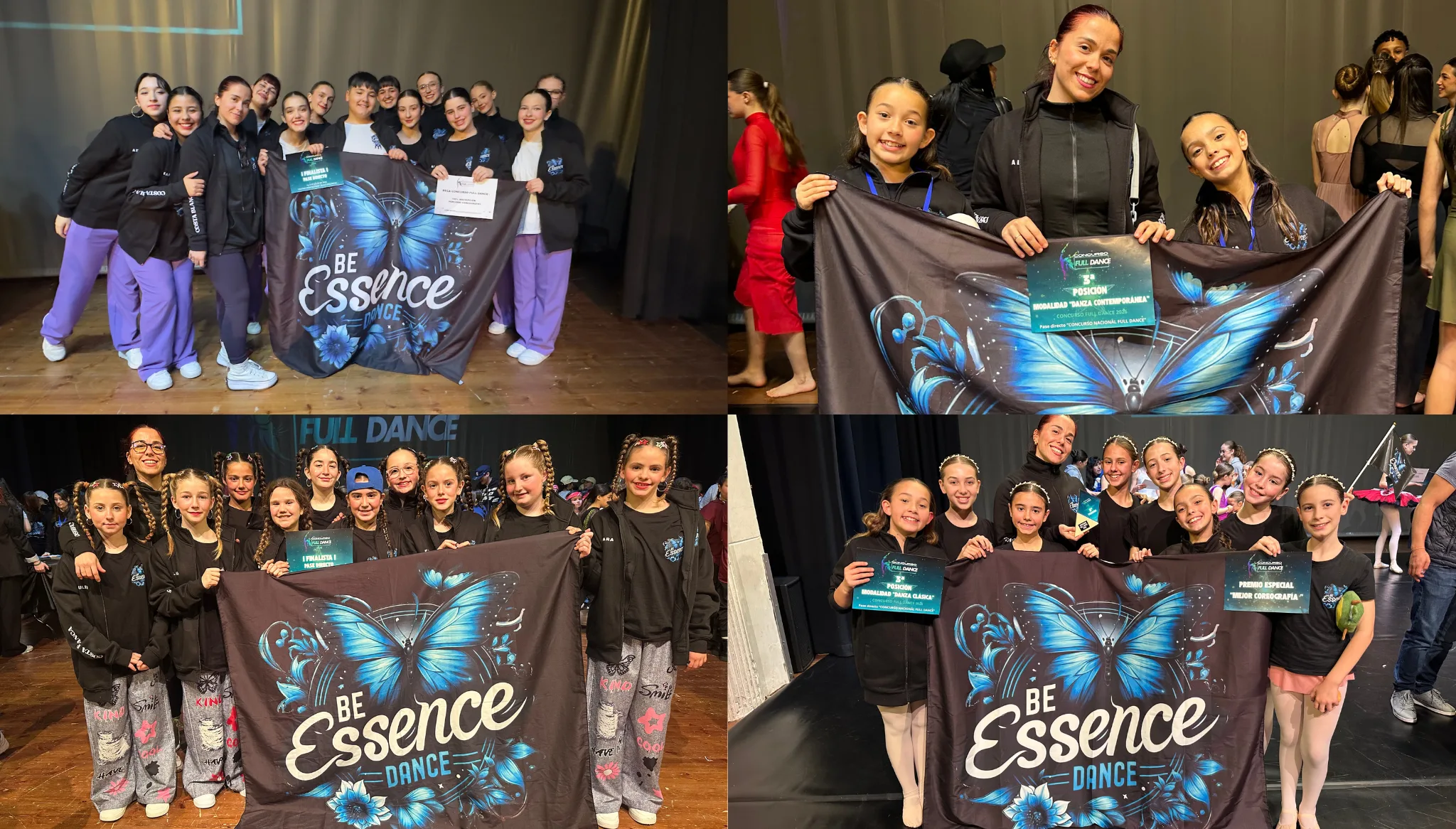 las bailarinas de calp y benitatxell que participaron en el campeonato full dance valencia celebrado en bunol