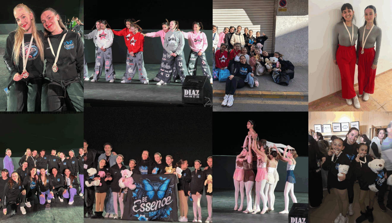 Las jóvenes bailarinas de Be Essence Dance Company, actuando la Vall d'Uixó