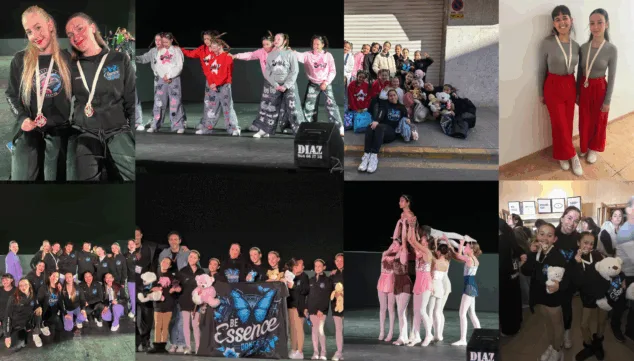 Las bailarinas de Calp y Benitatxell logran múltiples podios en el campeonato solidario Dance in Action 1 Imagen: Las jóvenes bailarinas de Be Essence Dance Company, actuando la Vall d'Uixó