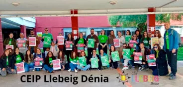 Movilización educativa en el CEIP Llebeig de Dénia el 24 marzo 2026