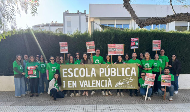 Imagen: Movilización educativa en el CEIP Port de Xàbia el 24 marzo 2026 (archivo)