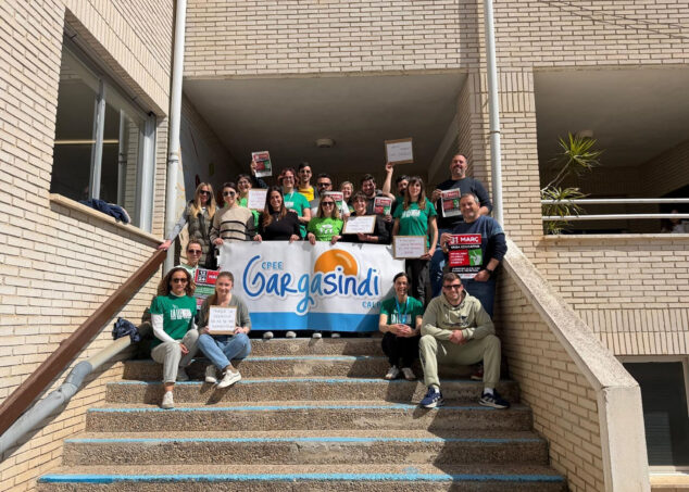La comunidad educativa de la Marina Alta se moviliza comprometida con la «implicación colectiva y la presión sostenida» 7 Imagen: Movilización educativa en el CPEE Gargasindi el 24 marzo 2026