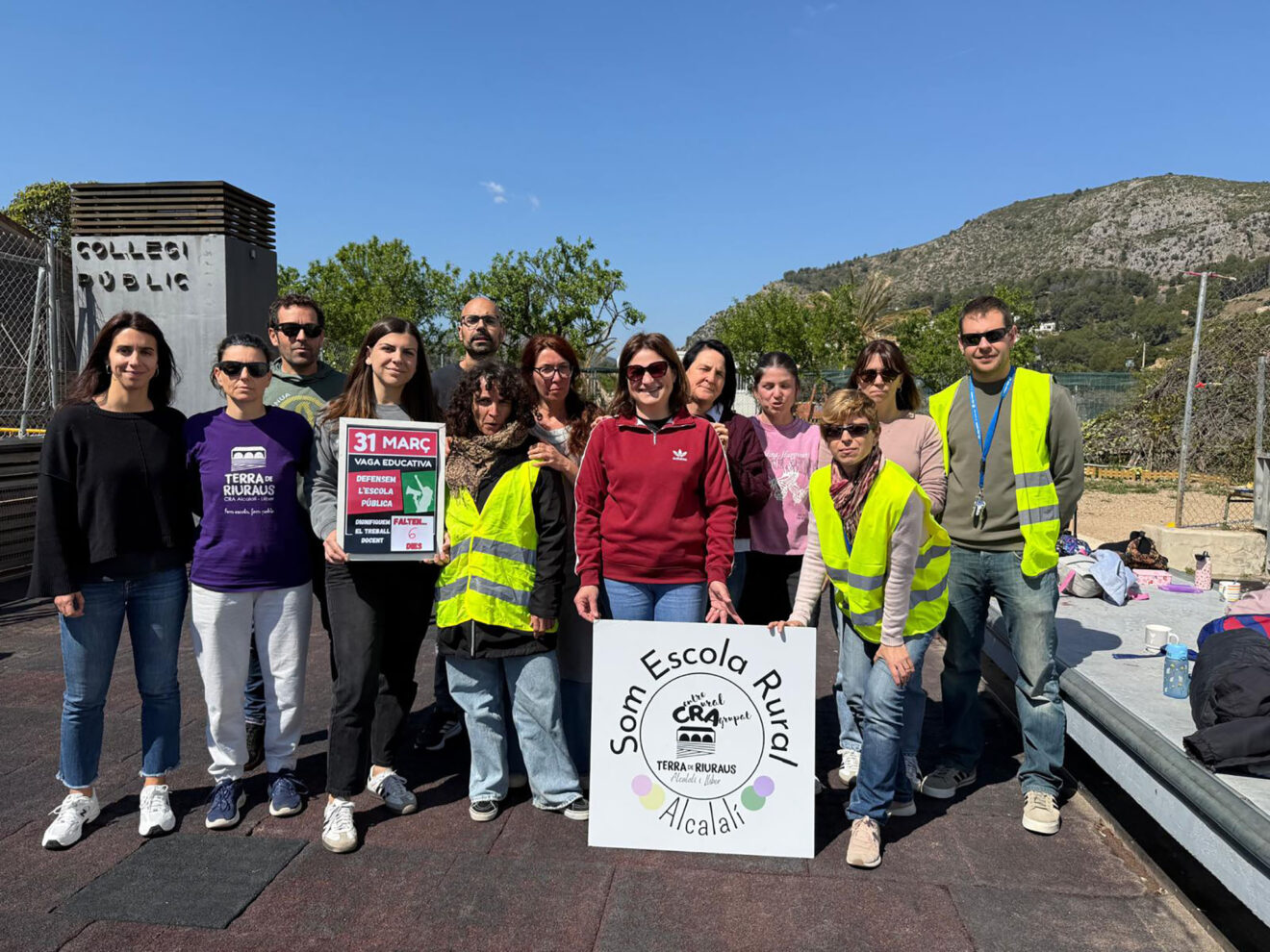 Movilización educativa en el CRA Terra de Riuraus de Alcalalí el 24 marzo 2026