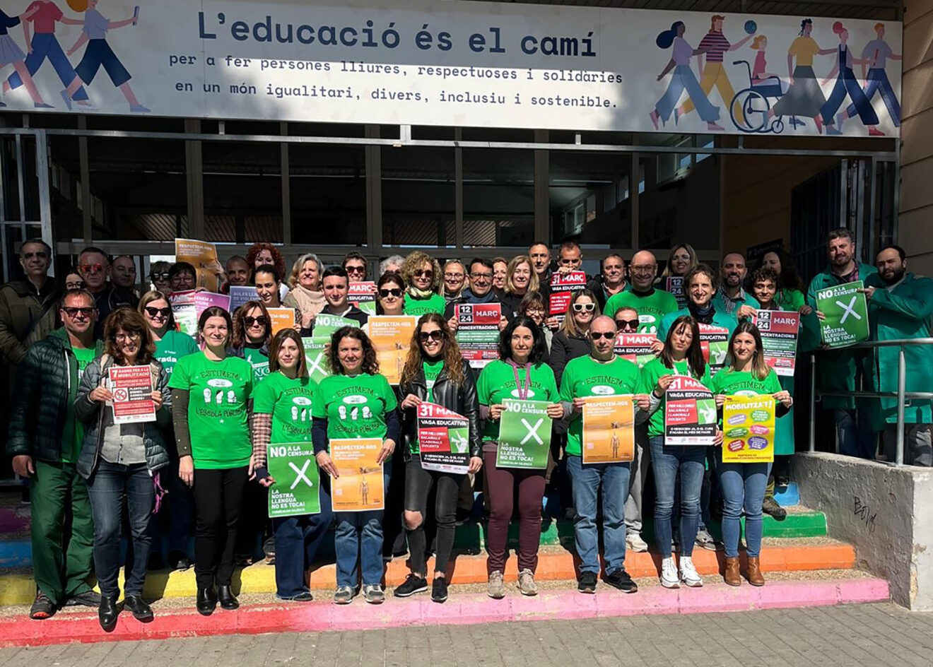 Movilización educativa en el IES Maria Ibars de Dénia el 24 marzo 2026