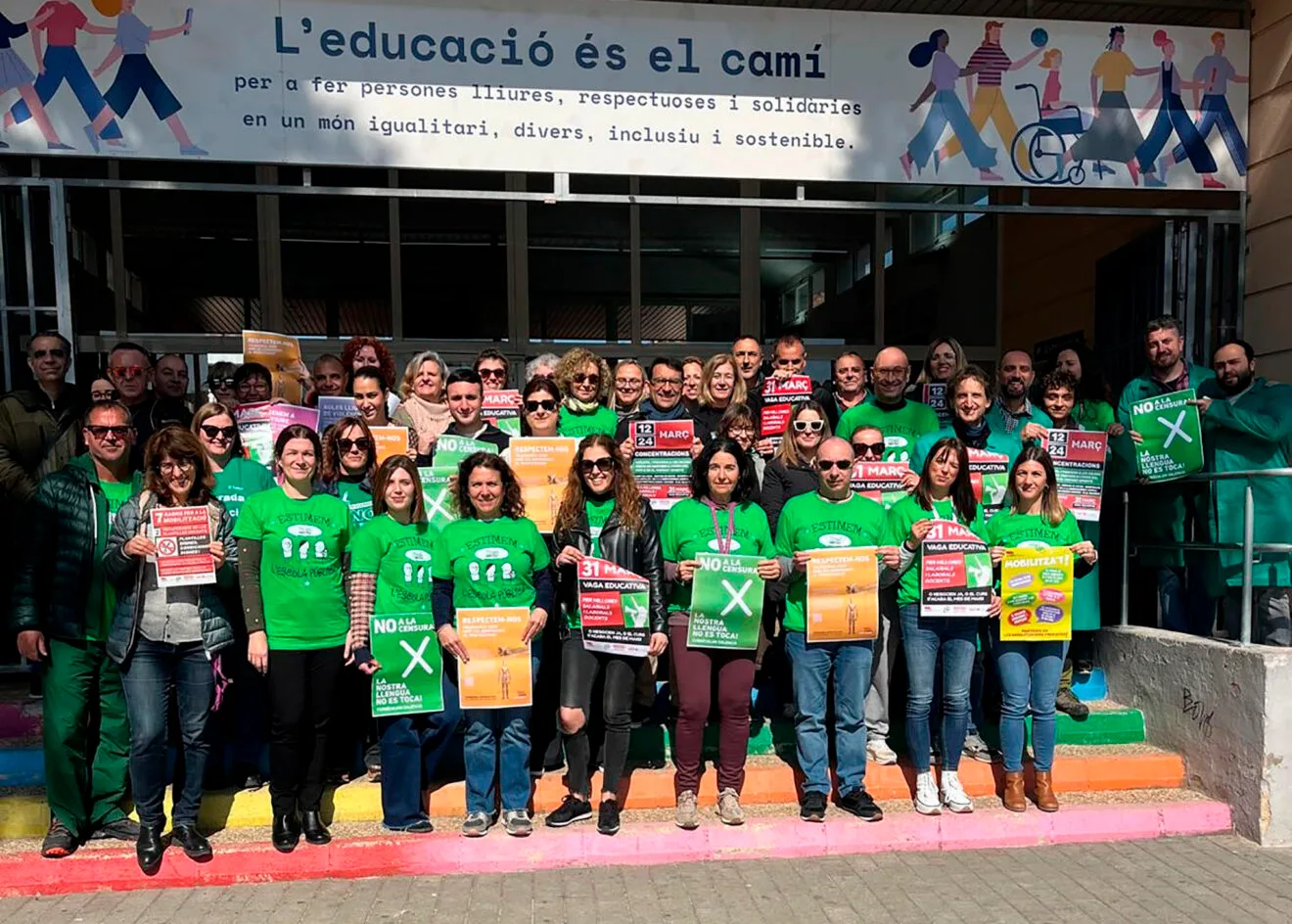 Movilización educativa en el IES Maria Ibars de Dénia el 24 marzo 2026