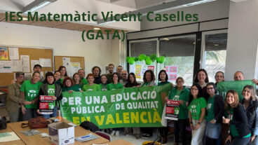Movilización educativa en el IES Matemàtic Vicent Caselles de Gata de Gorgos el 24 marzo 2026