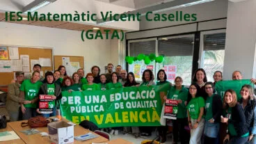 Movilización educativa en el IES Matemàtic Vicent Caselles de Gata de Gorgos el 24 marzo 2026