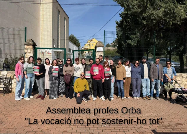 Imagen: Movilización educativa en el IES Orba