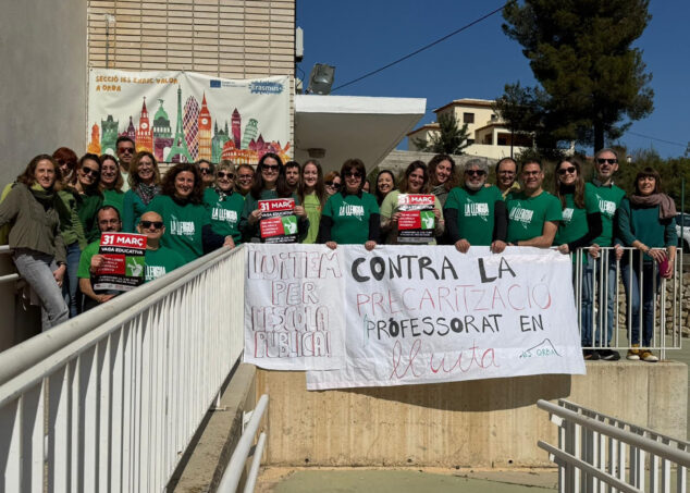 Imagen: Movilización educativa en el IES Orba el 24 marzo 2026