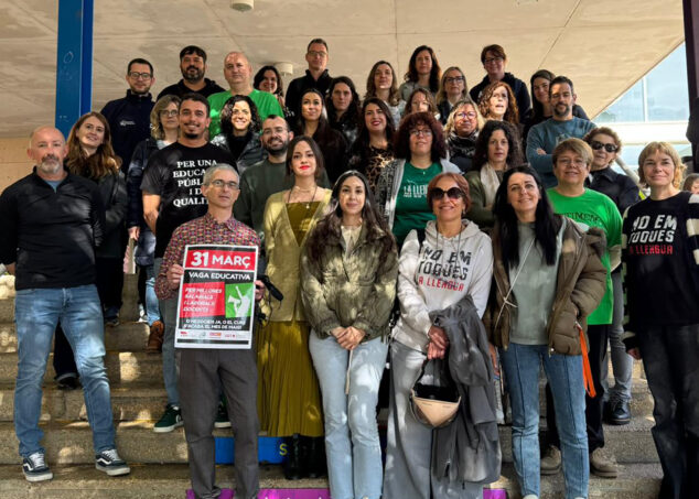 Imagen: Movilización educativa en el IES Xebic d'Ondara