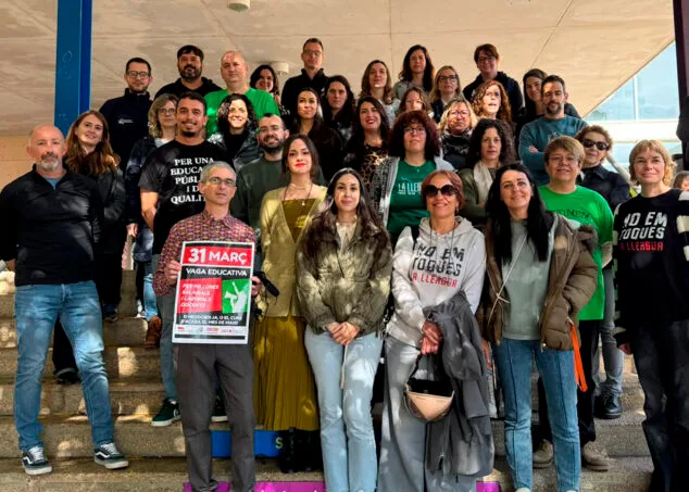 Imagen: Movilización educativa en el IES Xebic d'Ondara