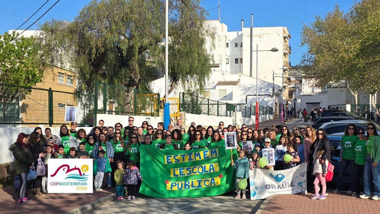 Movilización educativa en los CEIP Graüll y Mediterrànea de Xàbia el 24 marzo 2026