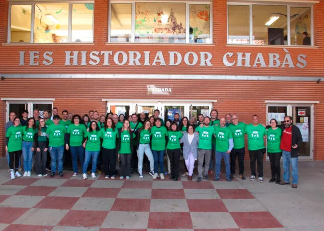 Imagen: Movilización en el IES Historiador Chabàs de Dénia