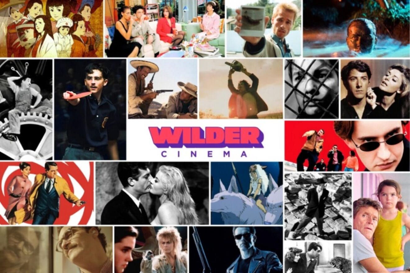 Cartel promocional con la programación de Wilder Cinema