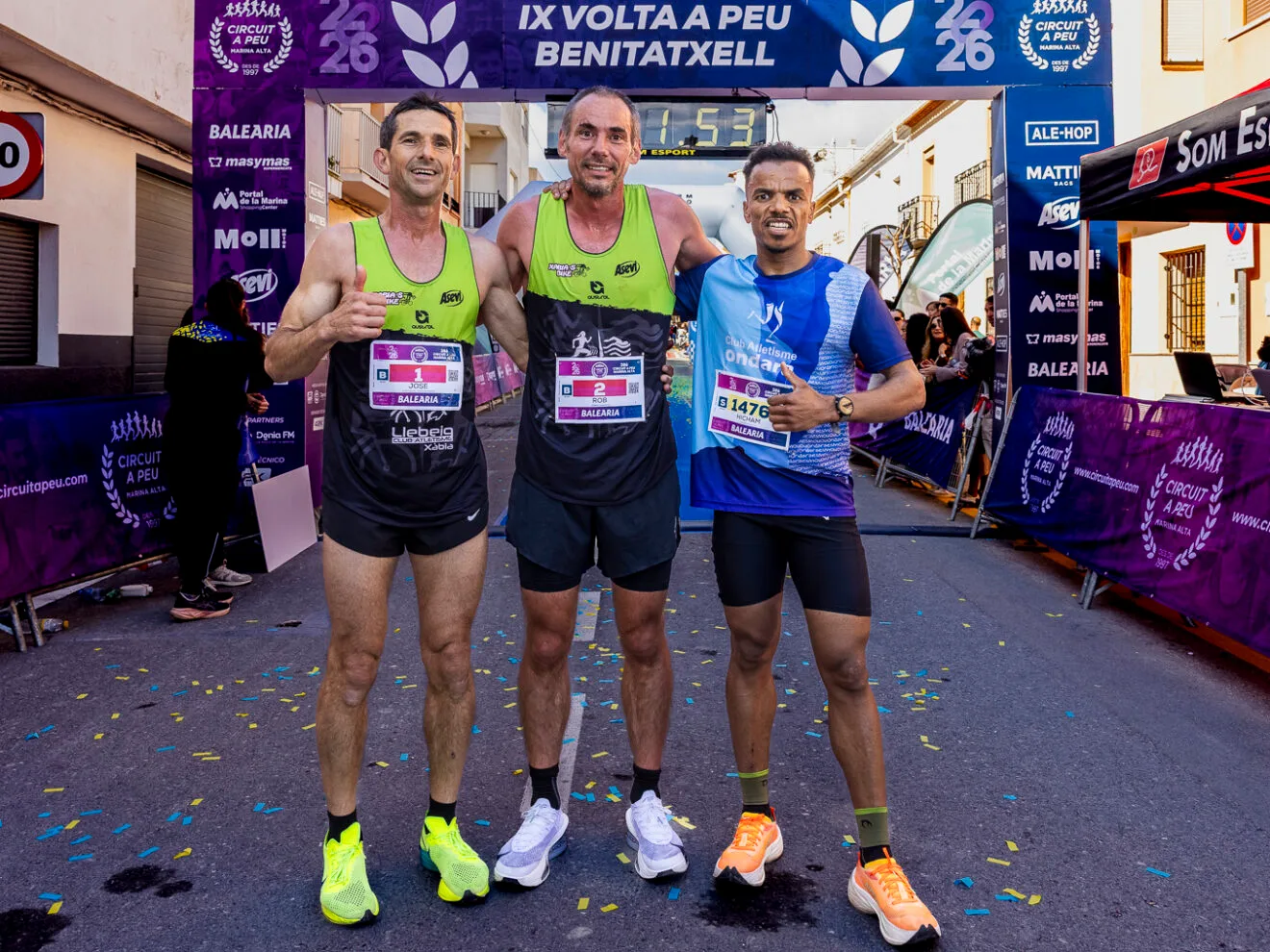 Podio masculino Volta a Peu a Benitatxell 2026