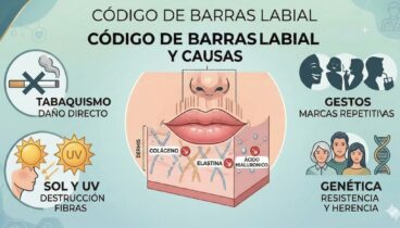 ¿Por qué aparece el código de barras labial