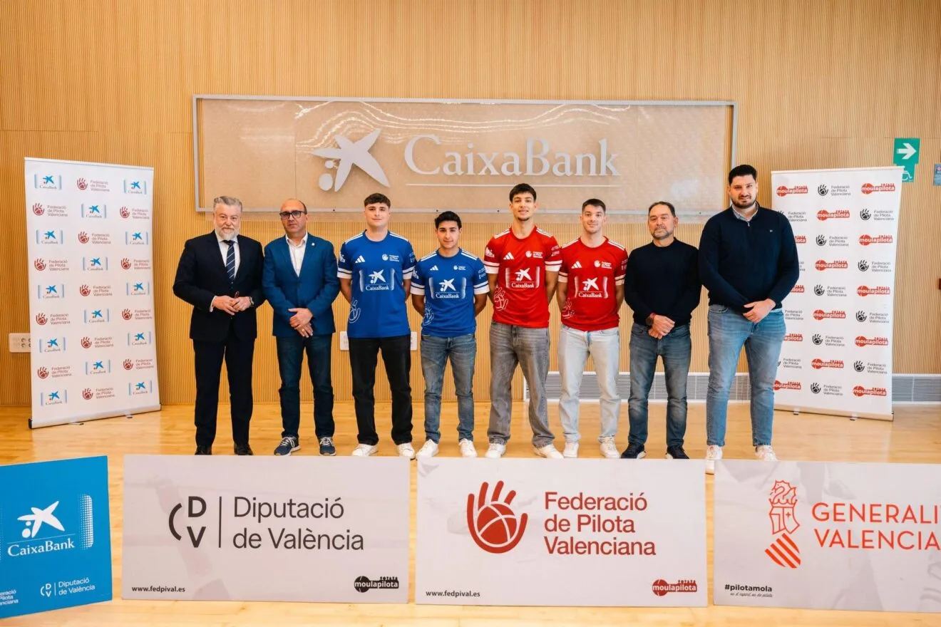 Presentación de las finales de la Lliga CaixaBank de pilota valenciana