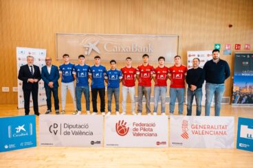 Presentación de las finales de la Lliga CaixaBank Pro2 de pilota valenciana
