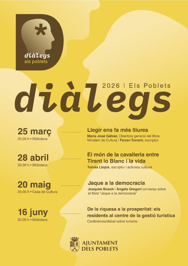 Imagen: Programa del ciclo 'Diàlegs' de Els Poblets