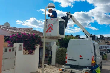 renovacion del alumbrado publico de benitatxell con tecnologia led