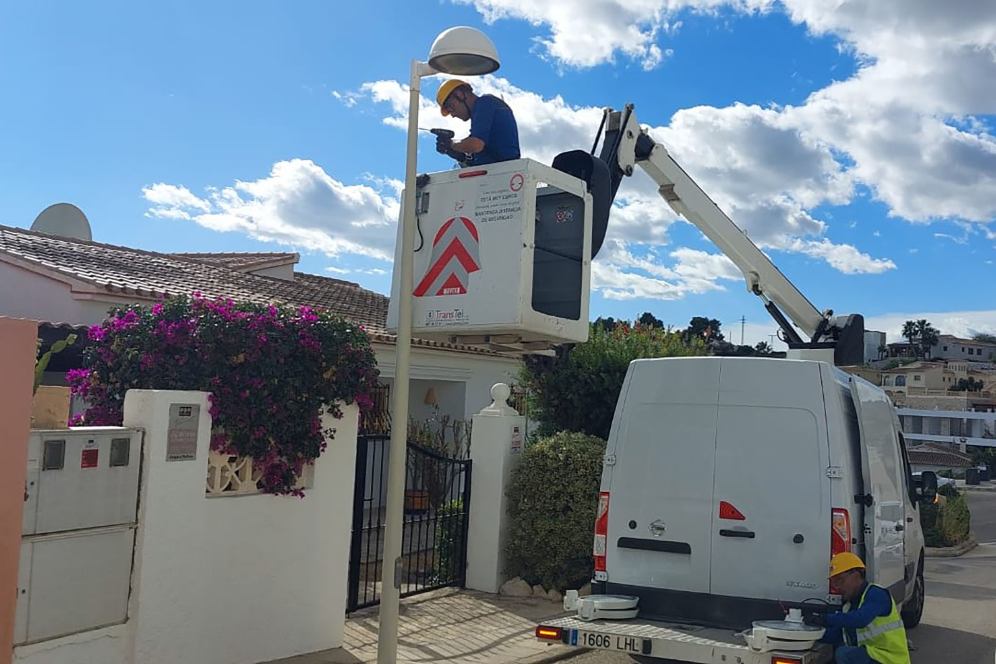 renovacion del alumbrado publico de benitatxell con tecnologia led