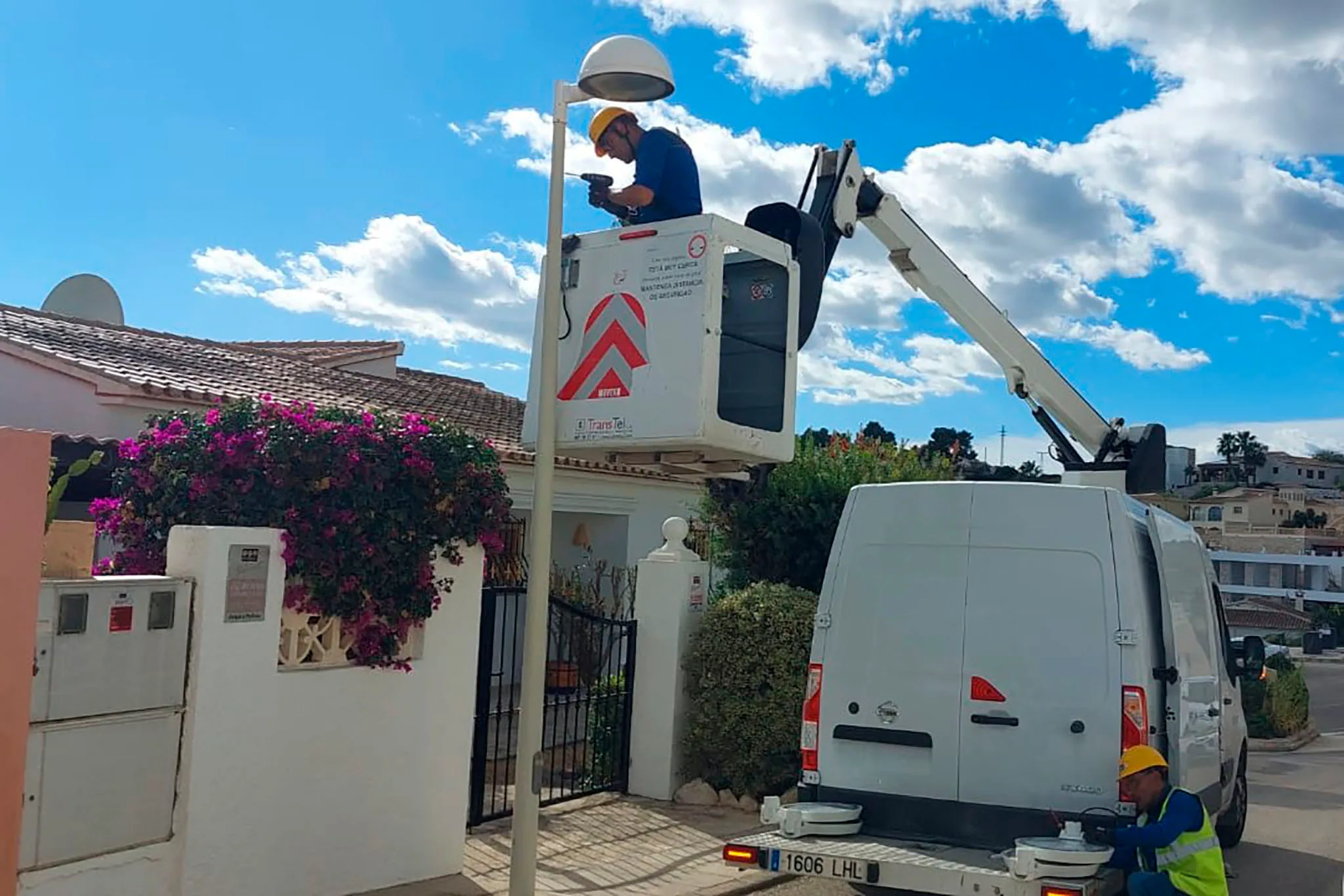renovacion del alumbrado publico de benitatxell con tecnologia led