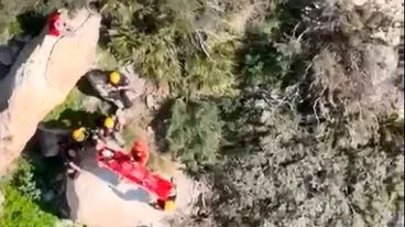rescate de una mujer en el penon de ifach de calp