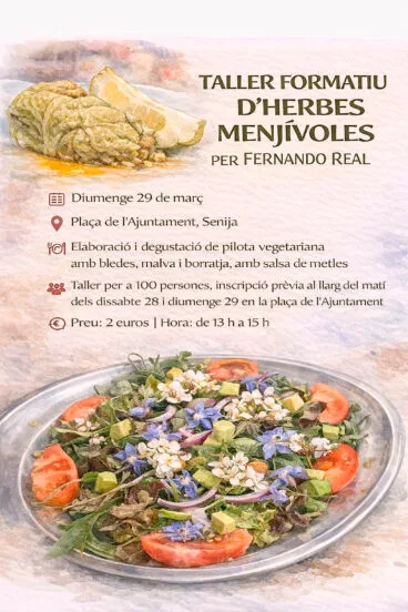 Taller de Hierbas Comestibles en la XIII Ruta de la Pilota de Putxero de Senija
