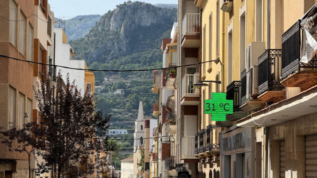 Imagen: Temperatura en Pego un día de verano (archivo)
