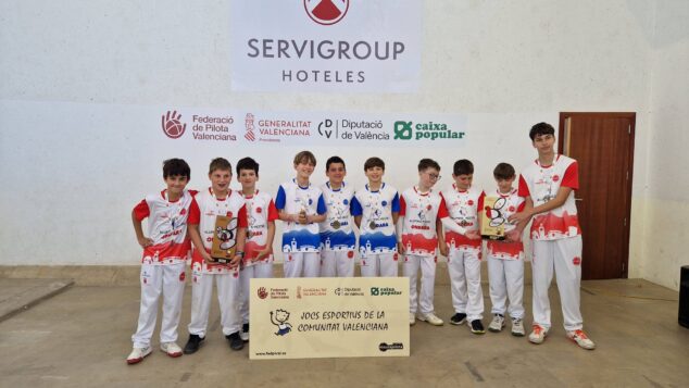 Imagen: Todos los jugadores de la categoría alevín