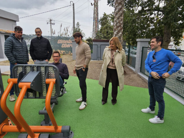 Imagen: Visita técnica municipal al gimnasio al aire libre de Calp