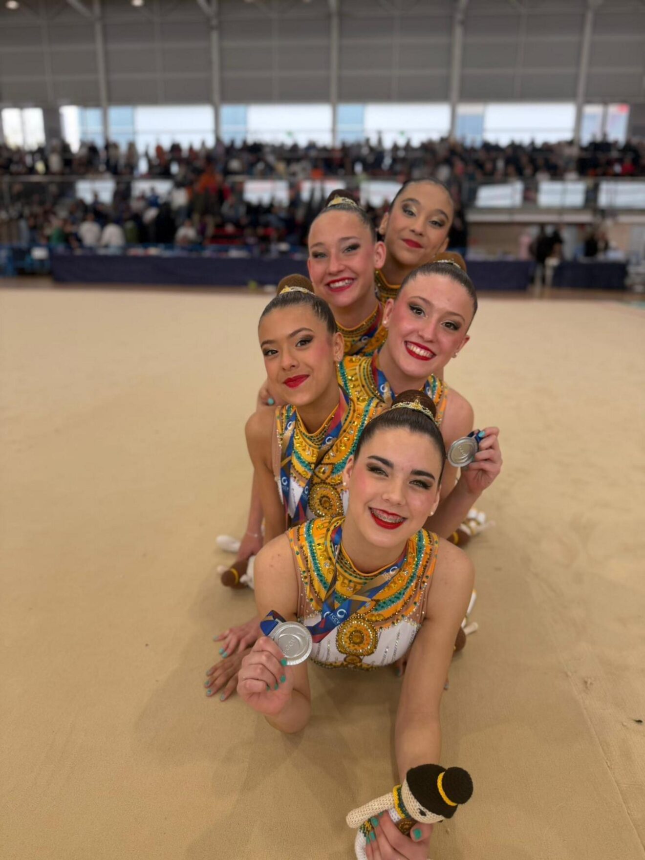 Conjunto cadete del CG Les Marines de Calp, subcampeonas provinciales